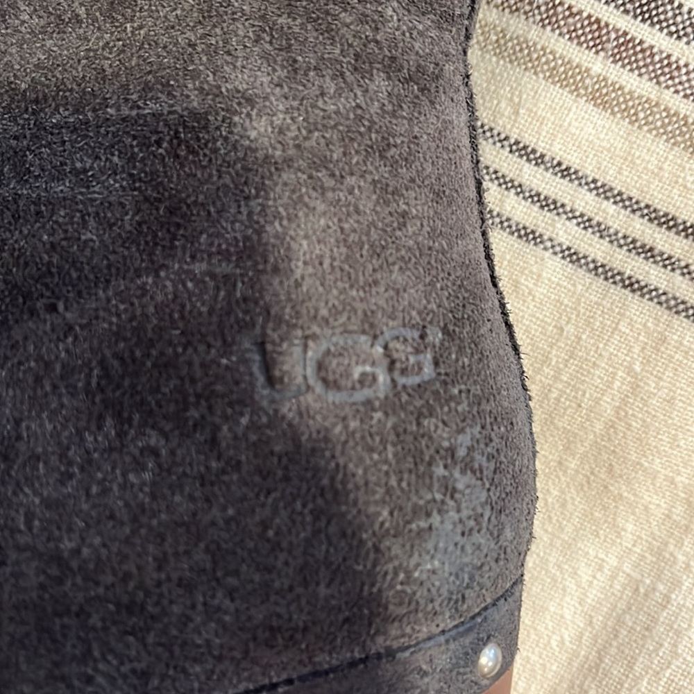 Ugg Gray Sherpa Lined Lynne’s Clog Boot - Size 7 - image 7